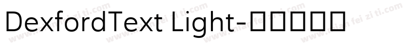 DexfordText Light字体转换